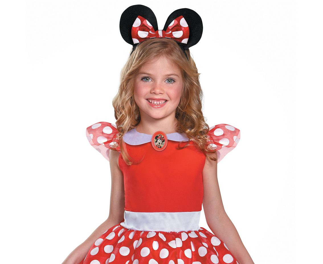 Costume Red Minnie Classic- Minnie Mouse (license), size M (7-8 years) EOL